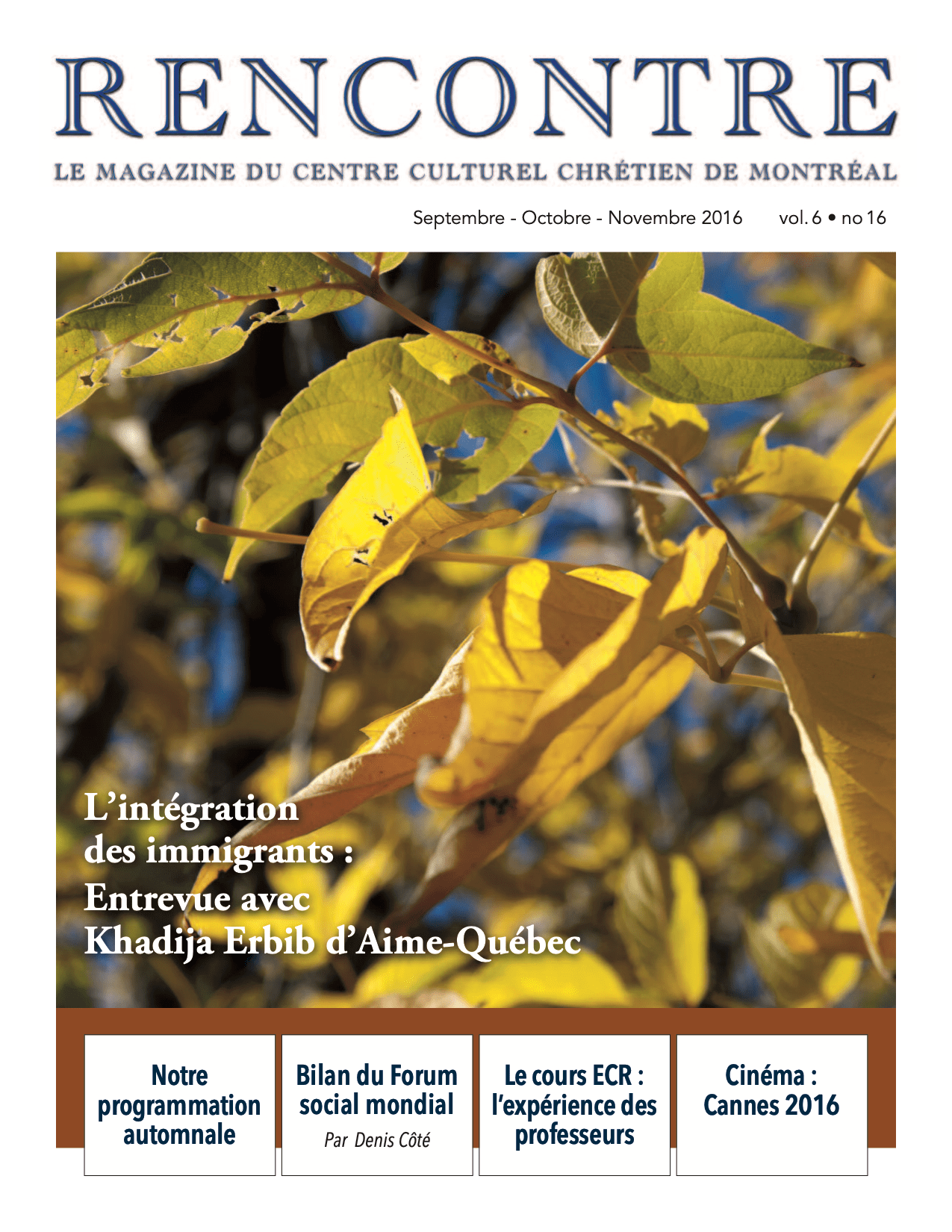 N°16 – Magazine Rencontre septembre 2016